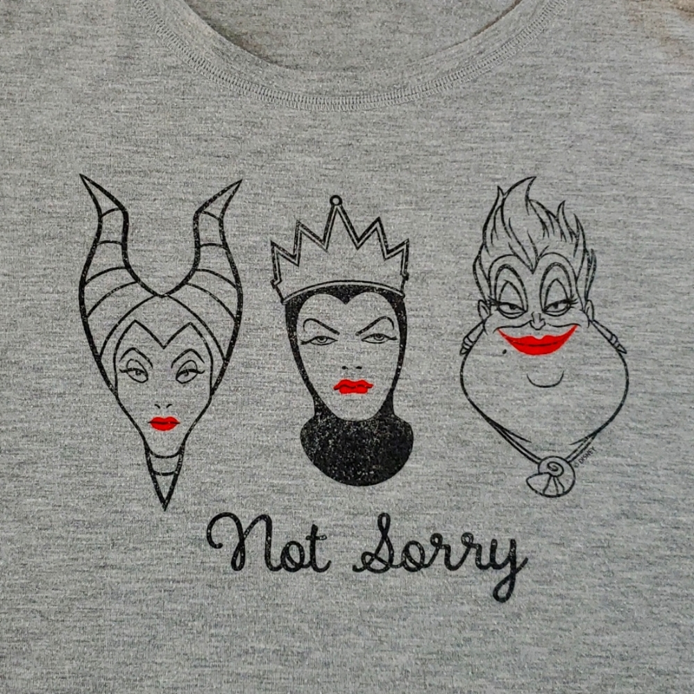 Disney Villians Graphic T-Shirt "Not Sorry"